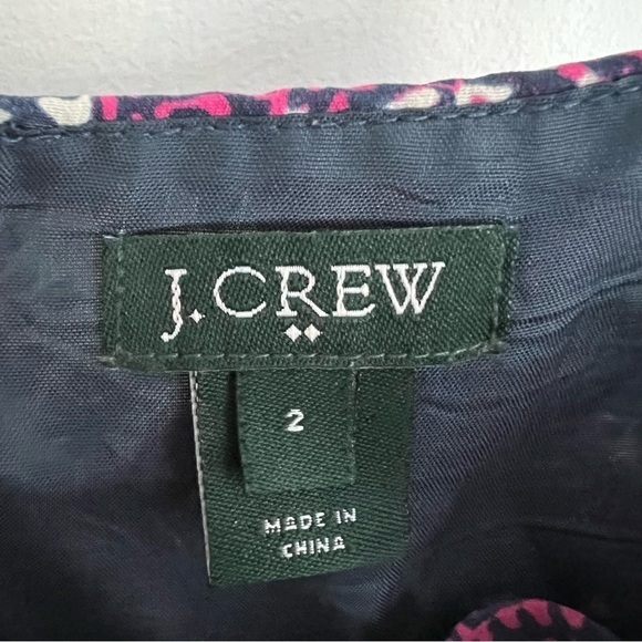 J. Crew Paisley Medallion Dress Sweetheart Neckline Purple Summer Spring 2 - Picture 5 of 8